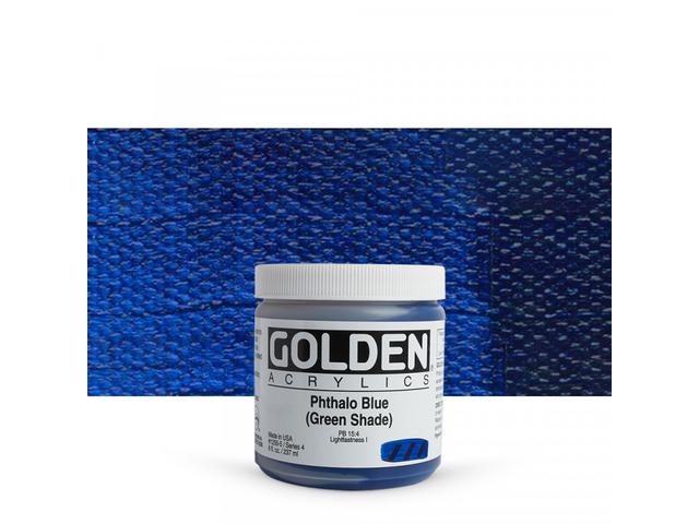 GOLDEN HEAVY BODY 237ML 1255 S4 PHTHALO BLUE/GREEN SHADE 1