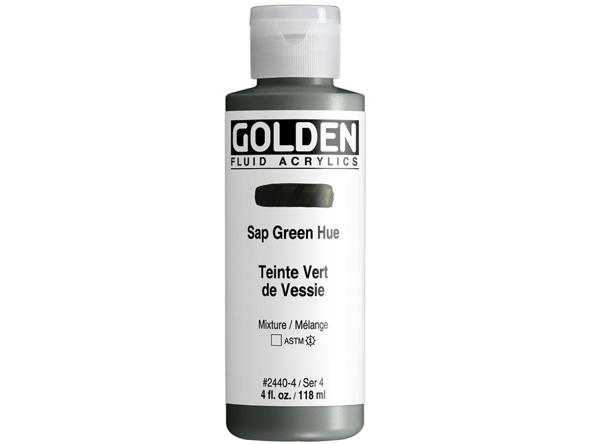 GOLDEN FLUID ACRYL 119ML S4 440 HIST. SAFTGRÜN FARBTON 1