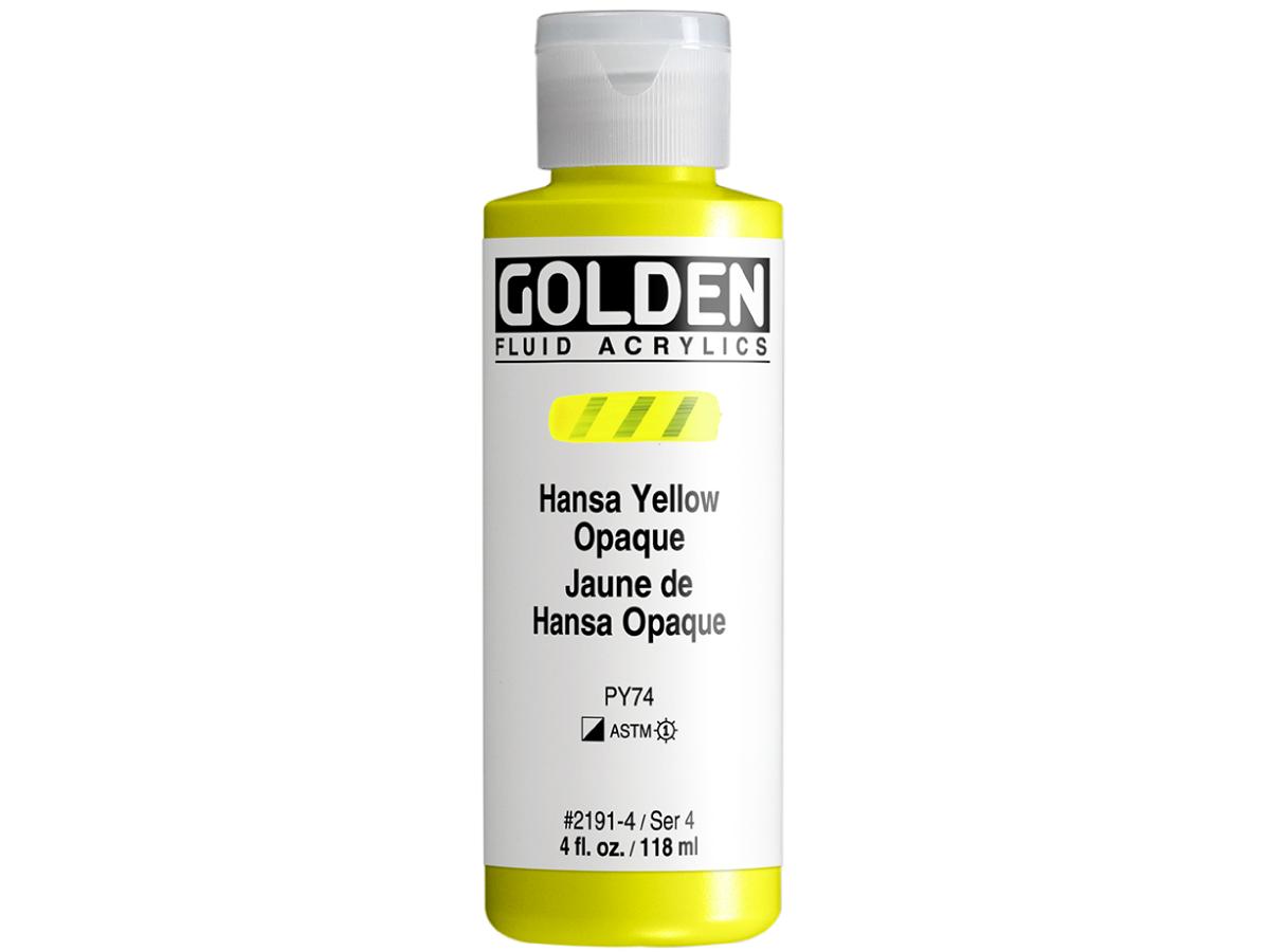 GOLDEN FLUID ACRYL 119ML S4 191 HANSAGELB DECKEND 1