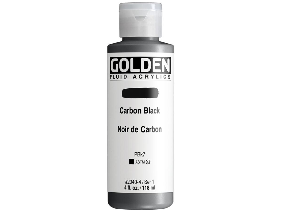GOLDEN FLUID ACRYL 119ML S1 040 CARBONSCHWARZ 1