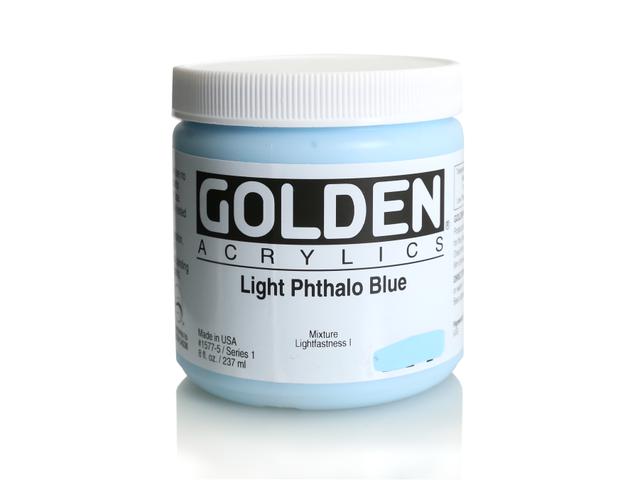 GOLDEN HEAVY BODY 237ML 1577 S1 LIGHT PHTHALO BLUE 1