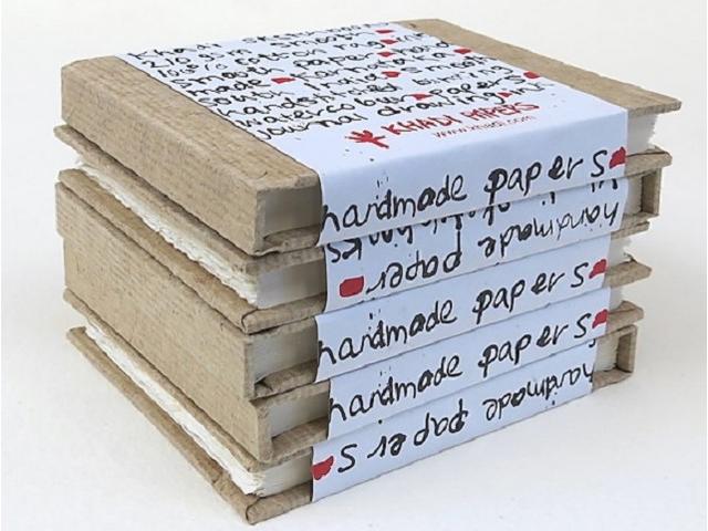 KHADI INDIA HADERNPAPIER HARDCOVER BUCH 13X16CM 210G/M² 1