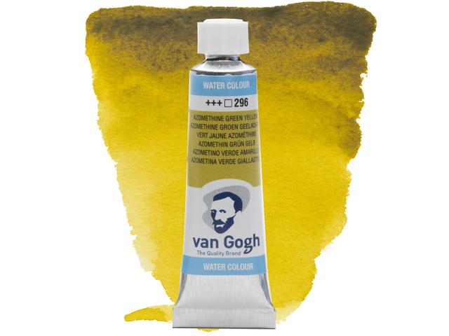 VAN GOGH 10ML AQUARELLFARBE 296 AZOMETHIN GELBISCH GRüN 1