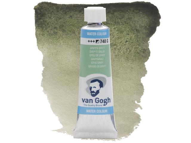 VAN GOGH 10ML AQUARELLFARBE 748 DAVYGRAU 1