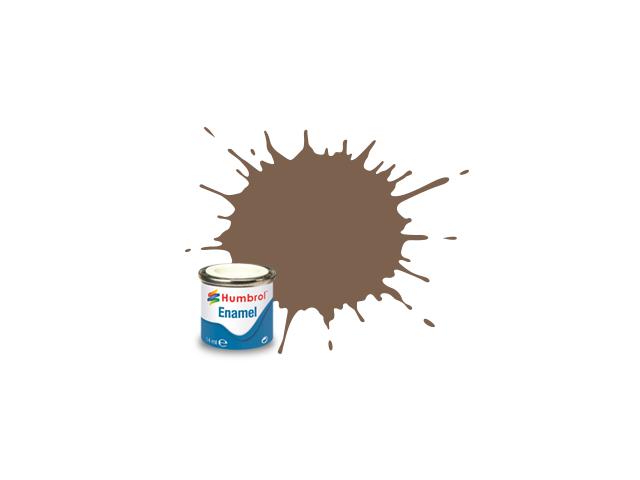 HUMBROL ENAMEL 14ML 029 DONKER AARDE MAT 1