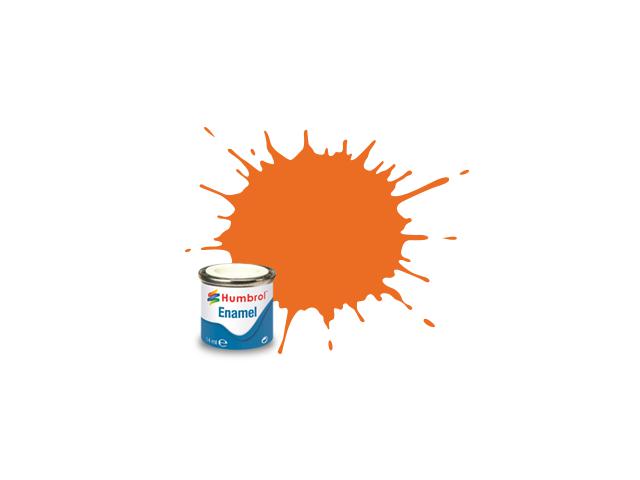 HUMBROL EMAILLE 14ML 018 ORANGE GLANZ 1
