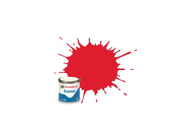 HUMBROL EMAILLE 14ML 019 HELLROT GLANZ 1