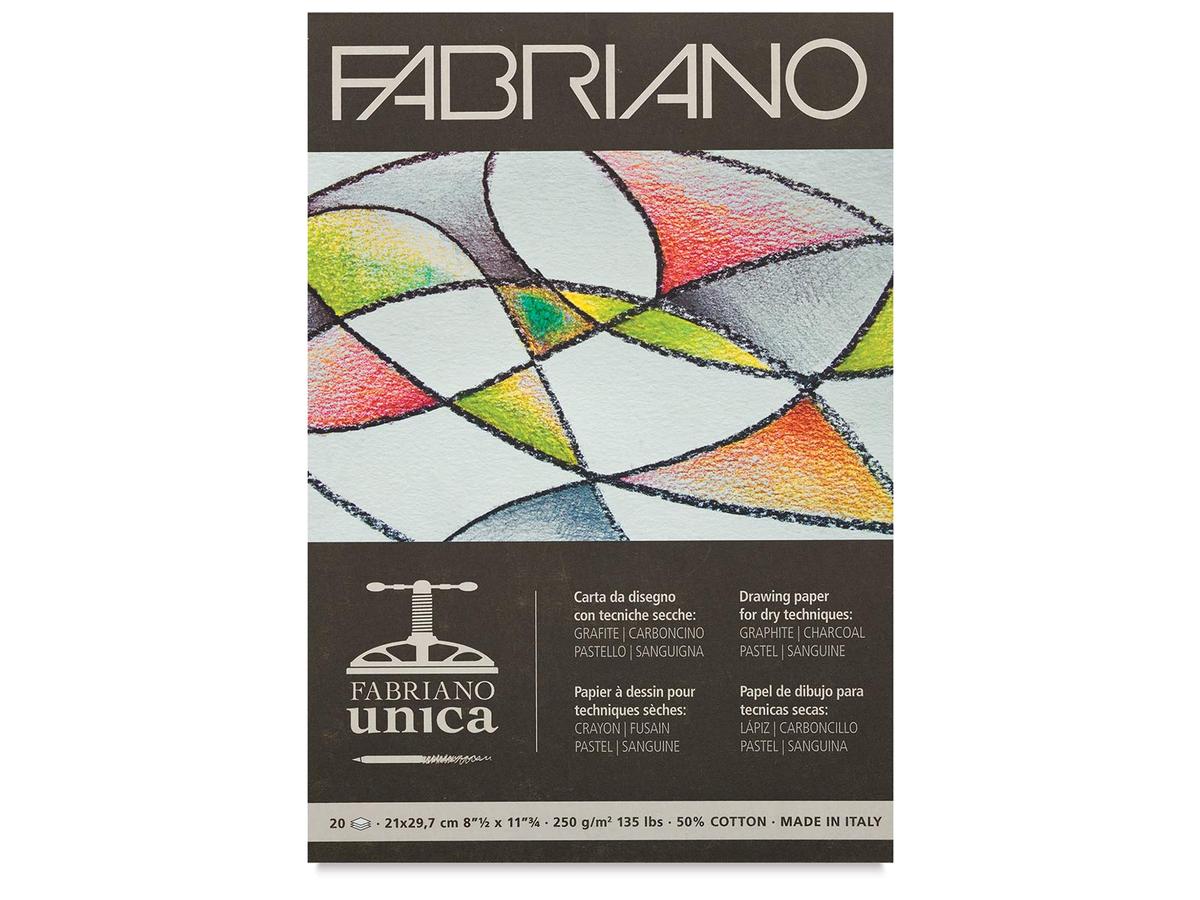 FABRIANO UNICA PAD TIEFDRUCKPAPIER A4 250GRAMM 50% BAUMWOLLE 1
