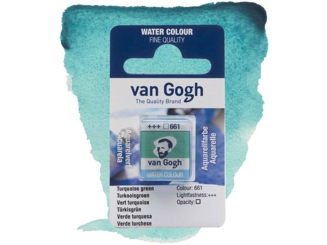 VAN GOGH AQUARELL 1/2 NÄPFCHEN 661 TÜRKISGRÜN 1