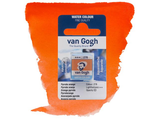 VAN GOGH AQUARELL 1/2 NÄPFCHEN 278 PYRROLORANGE 1