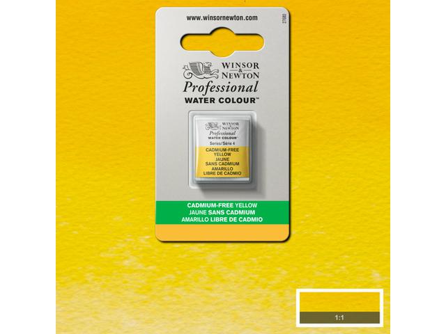 WINSOR & NEWTON AQUARELLFARBE 1/2 NÄPF 890 KADMIUM FREI GELB 1