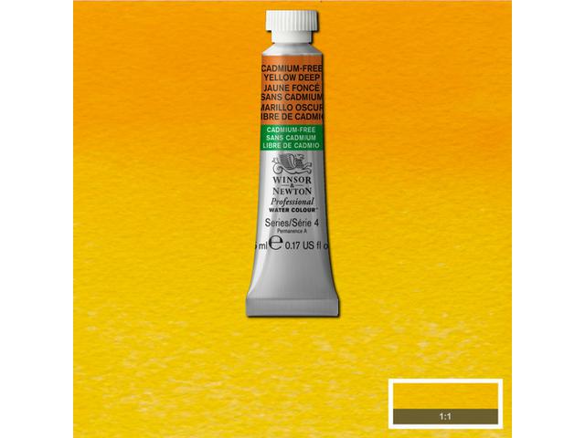 WINSOR & NEWTON AQUARELLFARBE 5ML 891 KADMIUMFREI GELB TIEF 1
