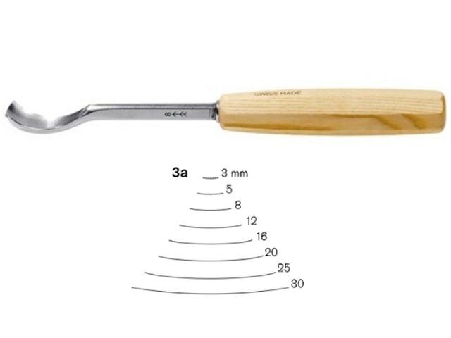 PFEIL HOLZBEITEL ABGEKRÃPFTE FORM 3A 30MM 1