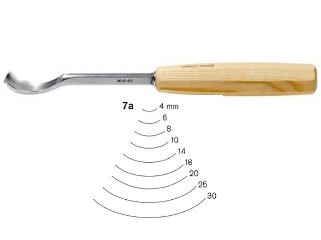 PFEIL HOLZBEITEL ABGEKRÃPFTE FORM 7A 14MM 1