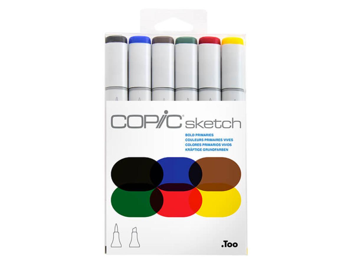COPIC SKETCH MARKERSET 6 STÜCK BOLD PRIMAIRES 1