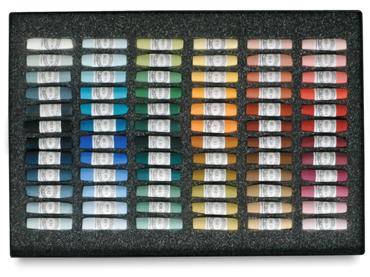 UNISON HANDGEFERTIGTE PASTELLKREIDEN SET 72 STÜCK 1