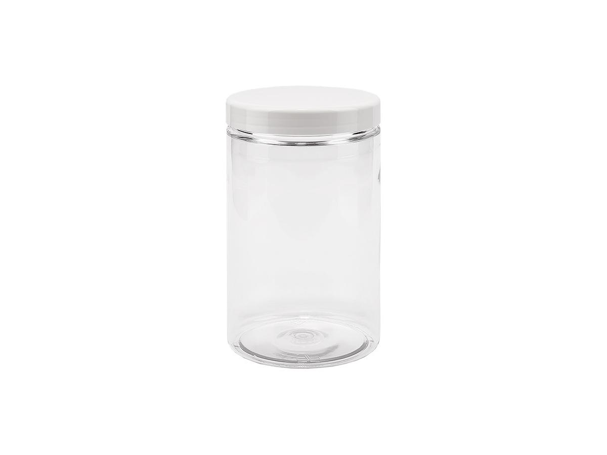 DURCHSICHTIGES PLASTIKGEFÄSS 400ML MIT BREITEM HALS 1