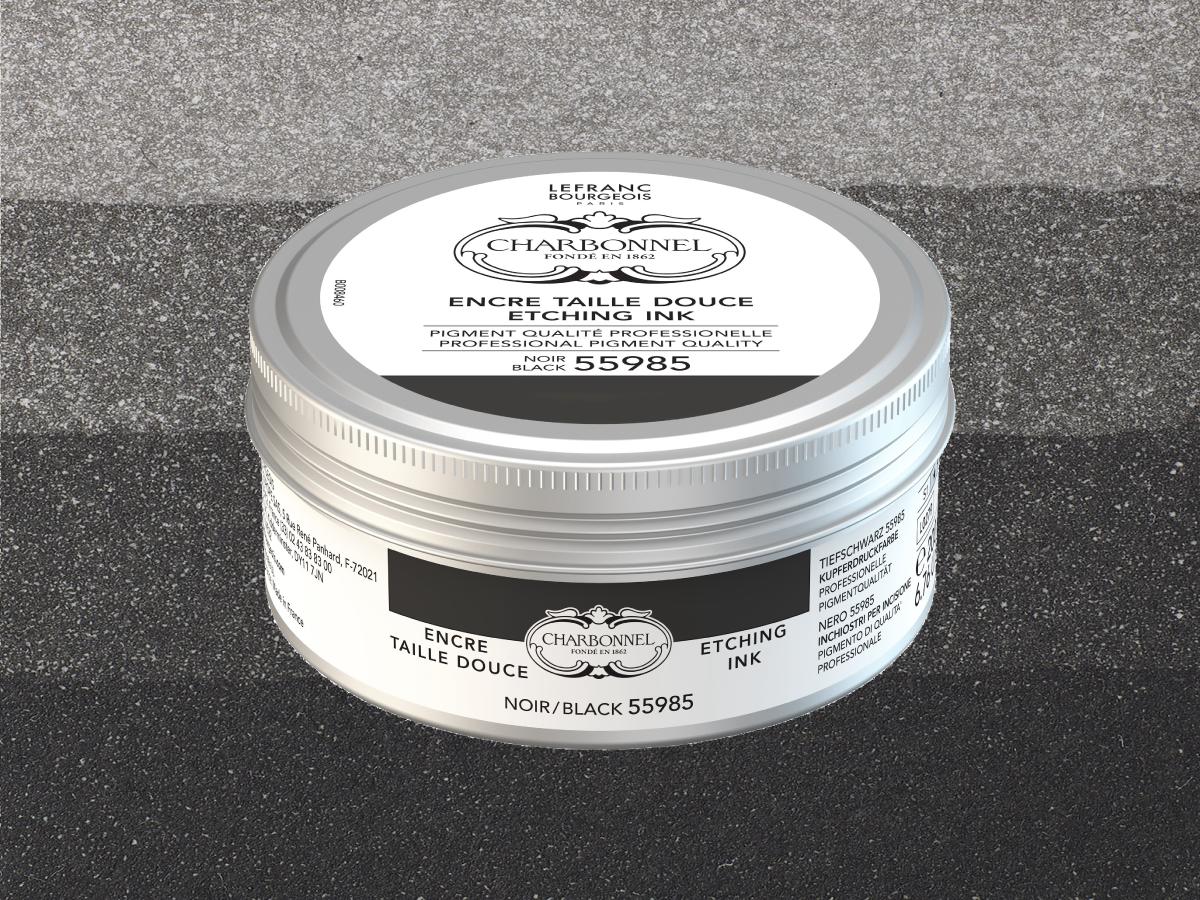 CHARBONNEL DRUCKFARBE 200 ML 55985 SCHWARZ 1