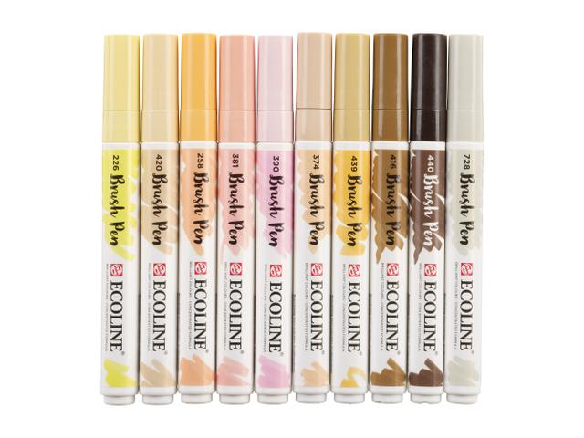 TALENS ECOLINE® BRUSH PEN MARKER SET 10X HAUT 1