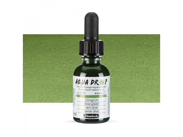 SCHMINCKE AQUA DROP 30ML 570 OLIVEGRÜN 1