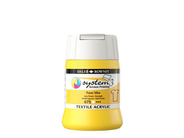 SYSTEM 3 SIEBDRUCKFARBE TEXTIL 250ML 675 PROCES YELLOW 1