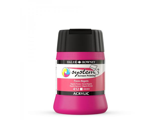 SYSTEM 3 SIEBDRUCKFARBE 250ML 412 PROCESS MAGENTA 1