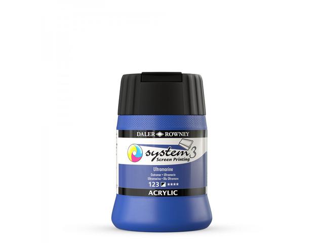 SYSTEM 3 SIEBDRUCKFARBE 250ML 123 ULTRAMARINE 1