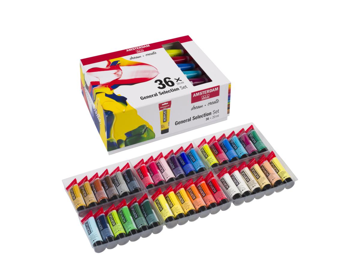 TALENS AMSTERDAM ACRYLFARBE STANDARD SERIES 20ML 36X SET 1