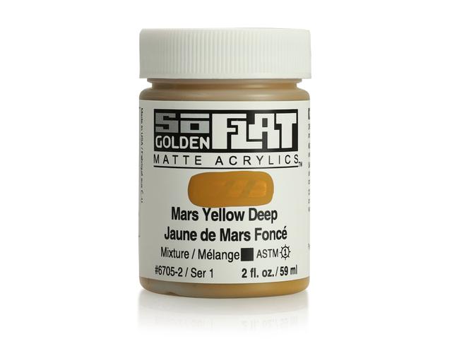 GOLDEN SOFLAT ACRYLIC 59ML 6705 MARS YELLOW DEEP 1