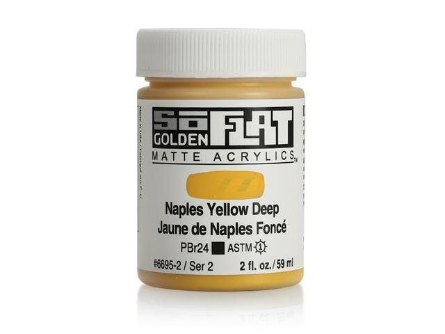 GOLDEN SOFLAT ACRYLIC 59ML 6695 NAPLES YELLOW DEEP 1