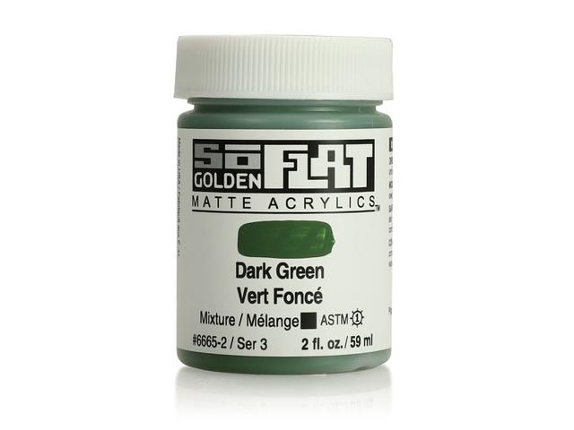 GOLDEN SOFLAT ACRYLIC 59ML 6665 DARK GREEN 1