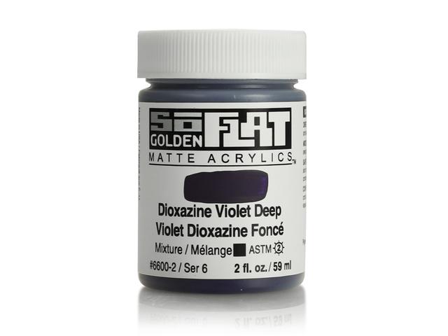 GOLDEN SOFLAT ACRYLIC 59ML 6600 DIOXAZINE VIOLET DEEP 1