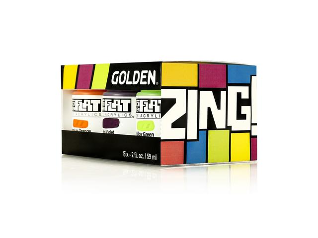 GOLDEN SOFLAT ACRYLIC SET ZING 1