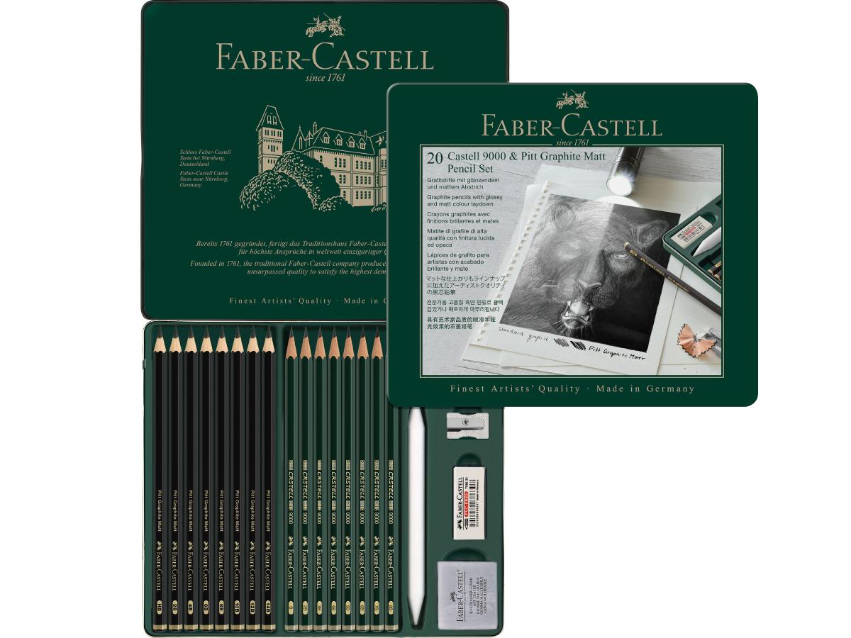 FABER-CASTELL 9000 & GRAPHITE MATT SET 20 STÜCK 1