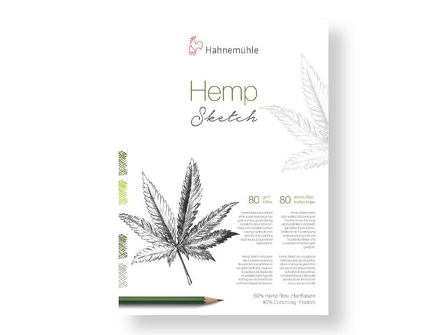 HAHNEMÜHLE HEMP SKETCH SKIZZENBLOCK HANFPAPIER A5 80GR 80 BLATT 1