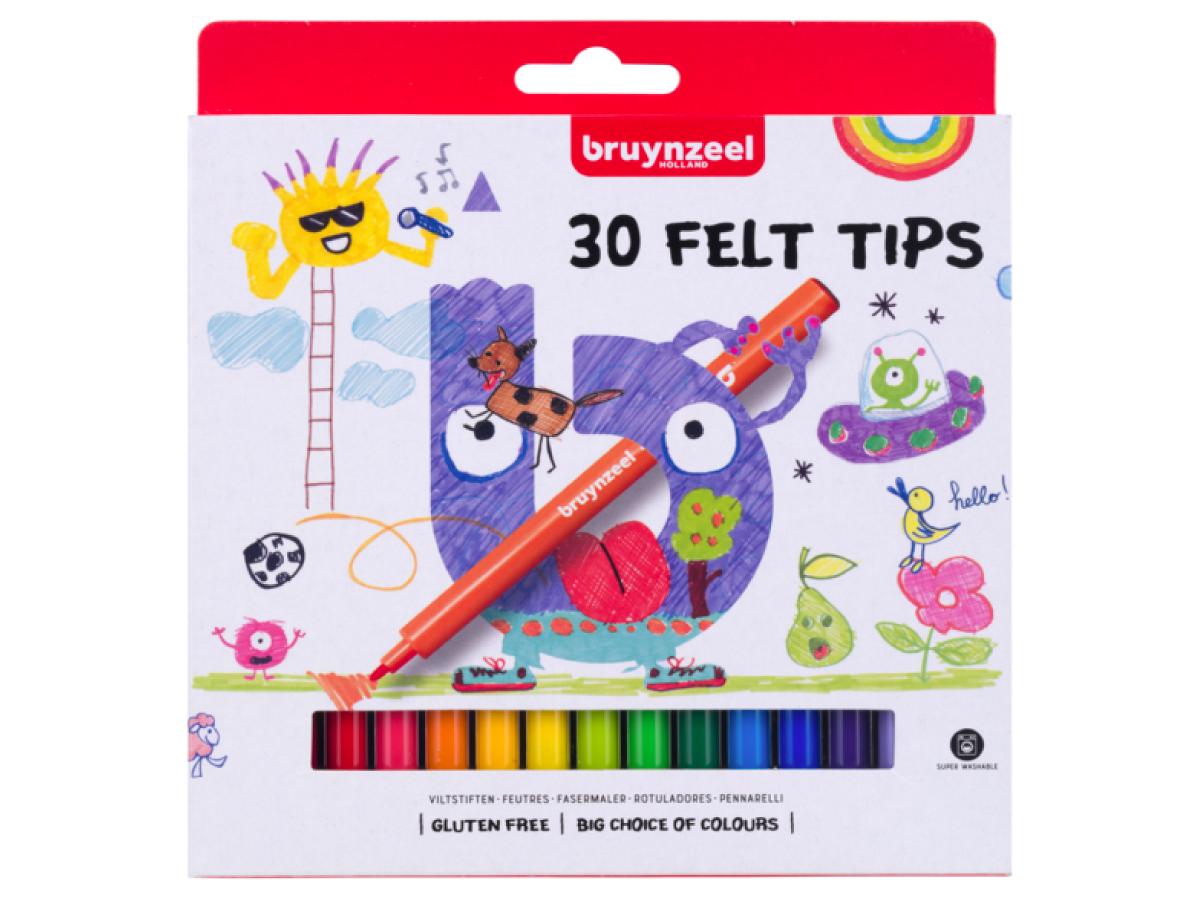 BRUYNZEEL KIDS VILTSTIFTEN ETUI 30 STUKS 1