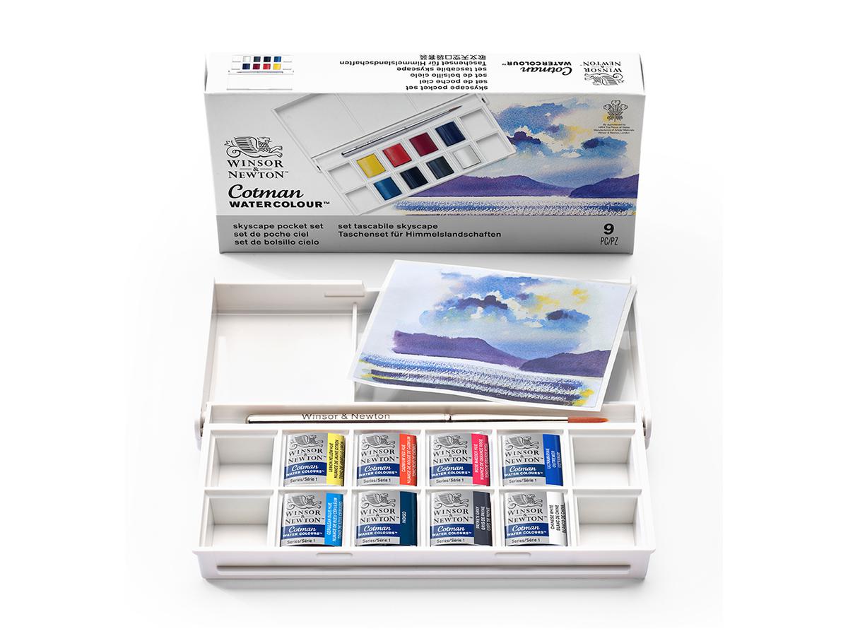 WINSOR & NEWTON COTMAN AQUARELL SET SKYSCAPE 8X1/2 NAPF 1