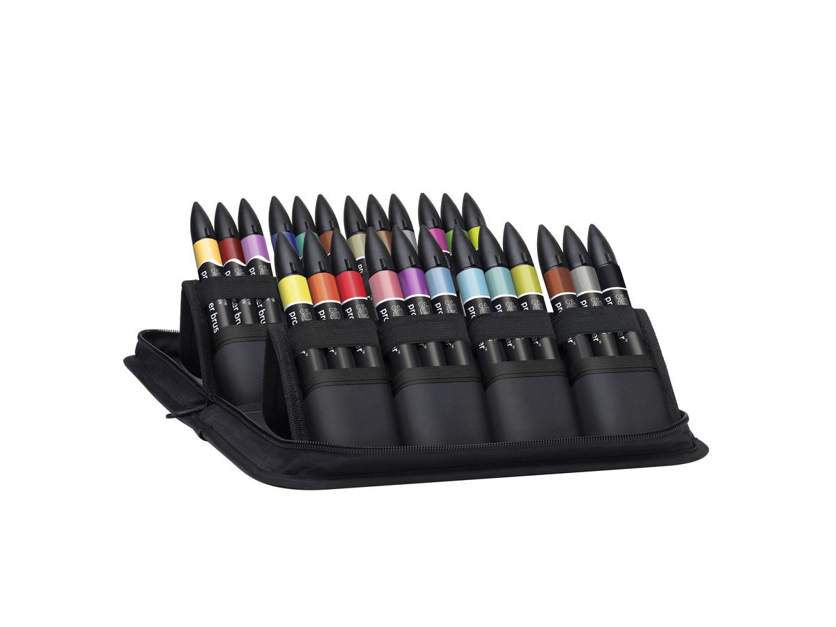 WINSOR & NEWTON PROMARKER SET MIXED 24 STUKS IN ETUI 1