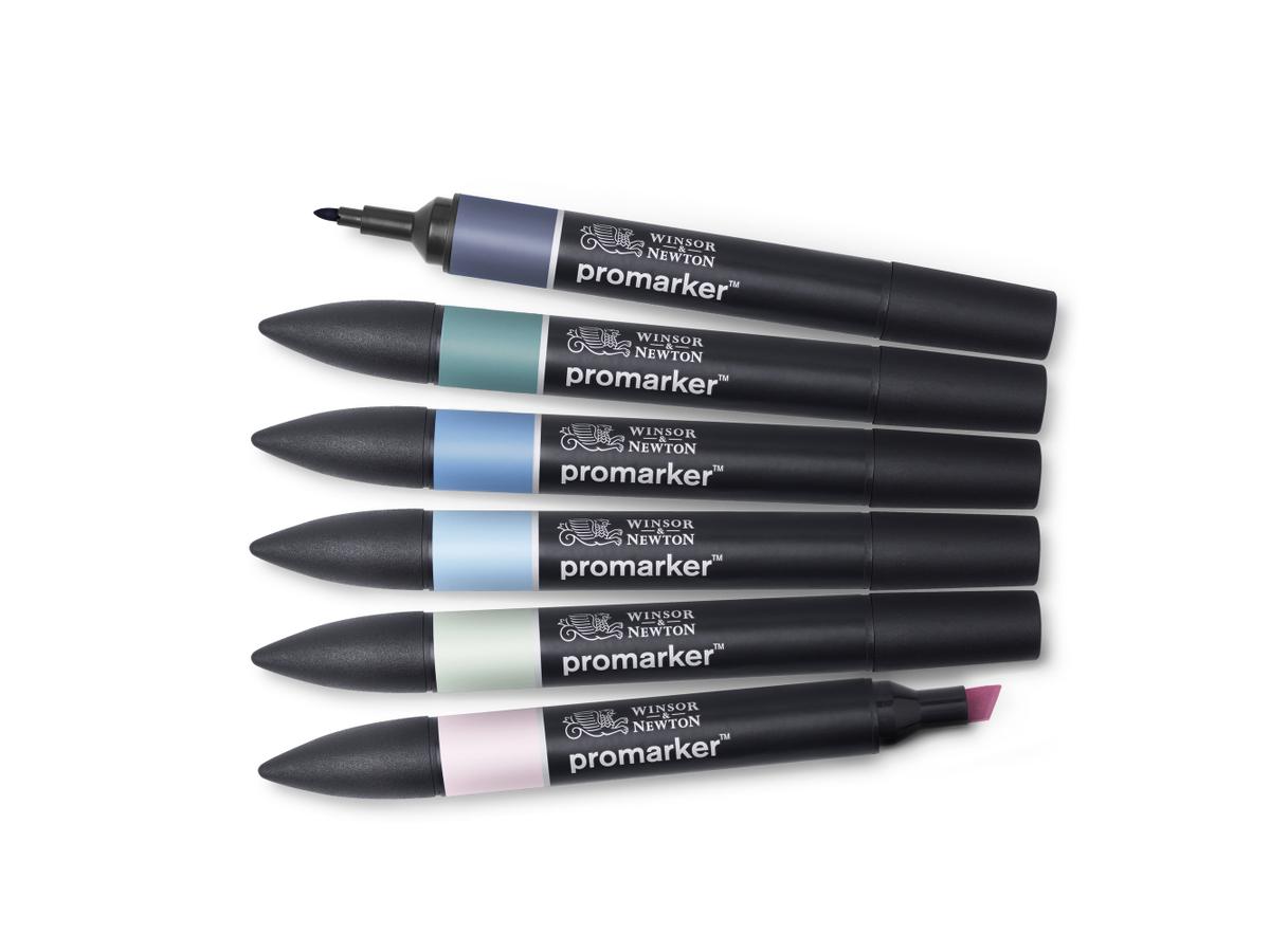 WINSOR & NEWTON PROMARKER SET SKYSCAPE I 6X 1