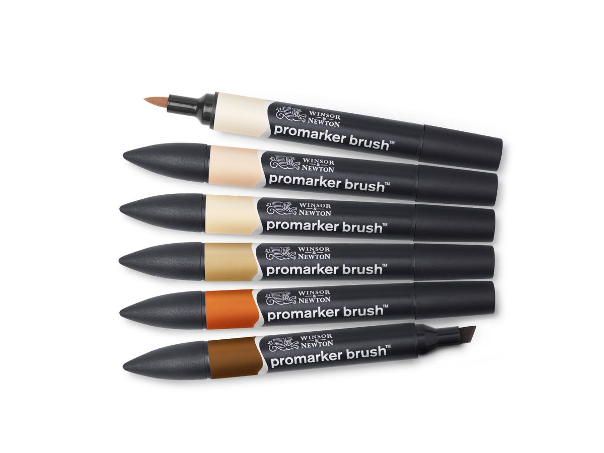 WINSOR & NEWTON PROMARKERSET BRUSH SKIN TONES 6STÜCK 1