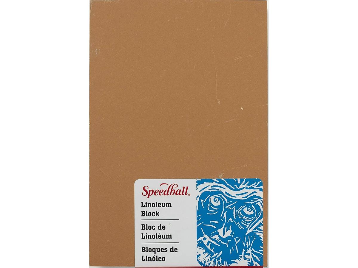 SPEEDBALL PREMIUM MOUNTED LINOLEUM BLOCK 10X15CM 1