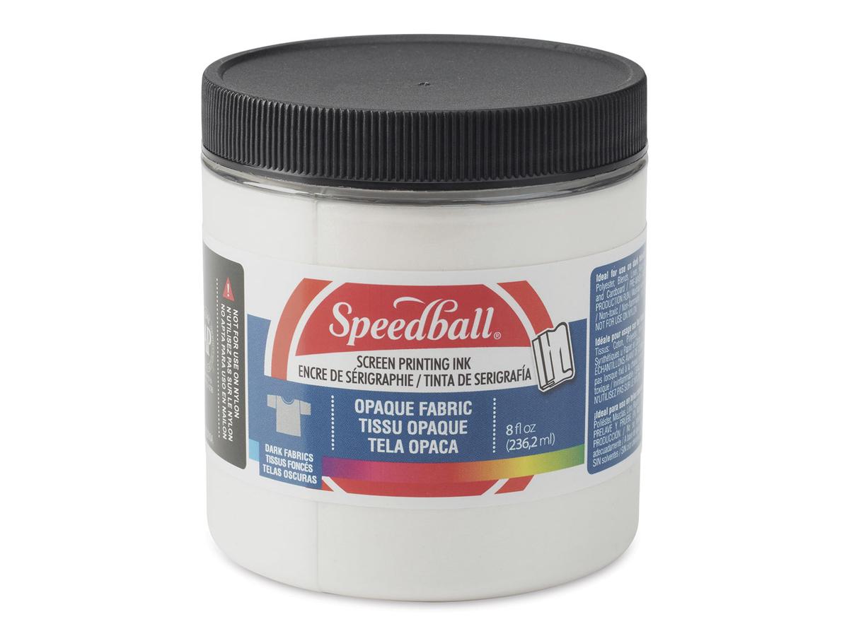 SPEEDBALL DECKENDE SIEBDRUCK FARBE FÜR TEXTIL 237ML WEISS PERLMUTT 1