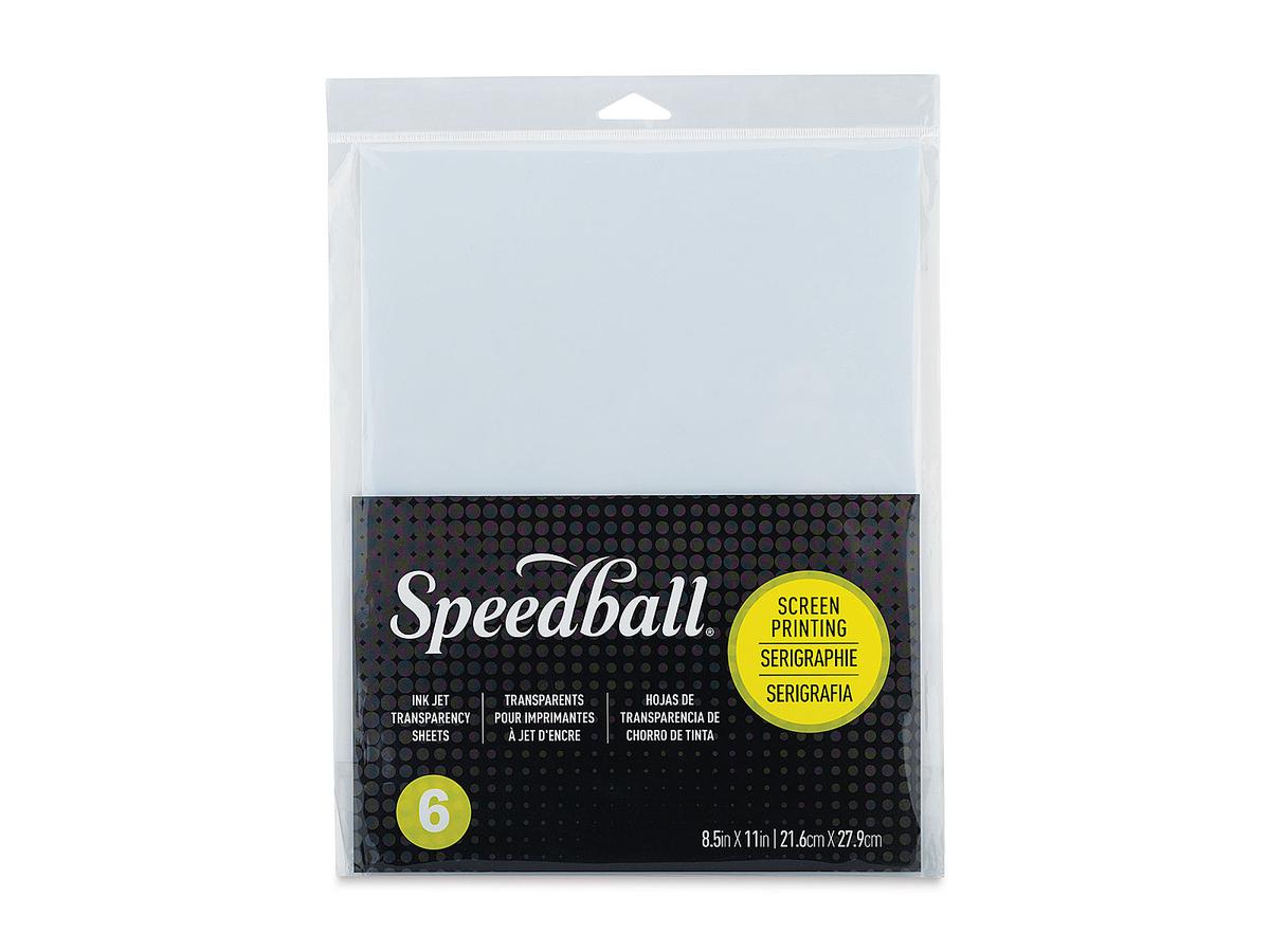 SPEEDBALL INK JET TRANSPARENTE SIEBDRUCKFOLIE 6X 1