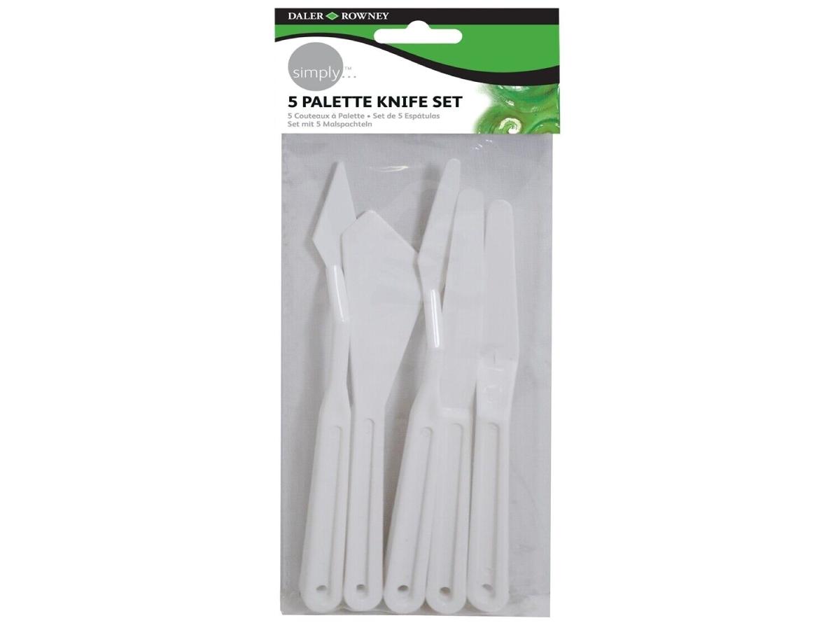 DALER-ROWNEY SIMPLY MALNMESSER SET PLASTIK 5X 1
