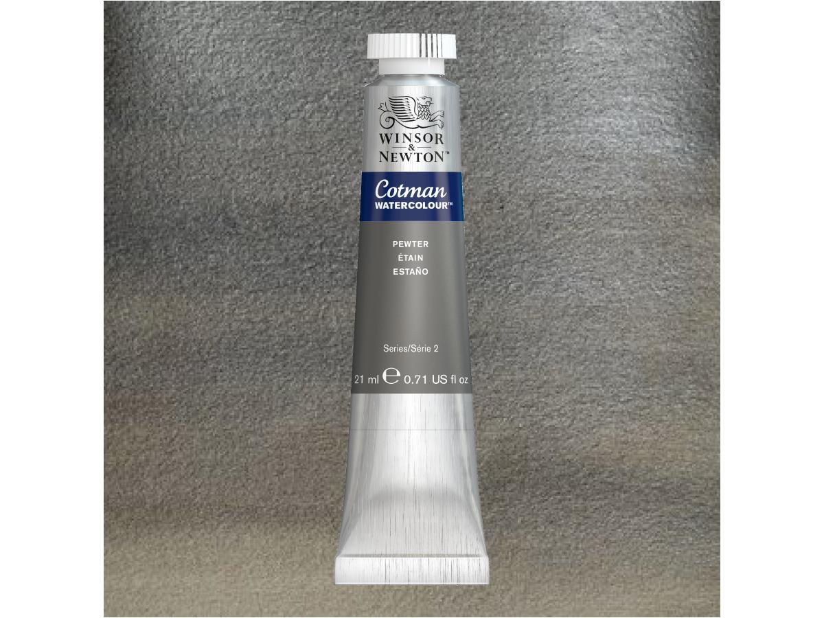 WINSOR & NEWTON COTMAN METALLIC AQUARELL 21ML 511 ZINN 1