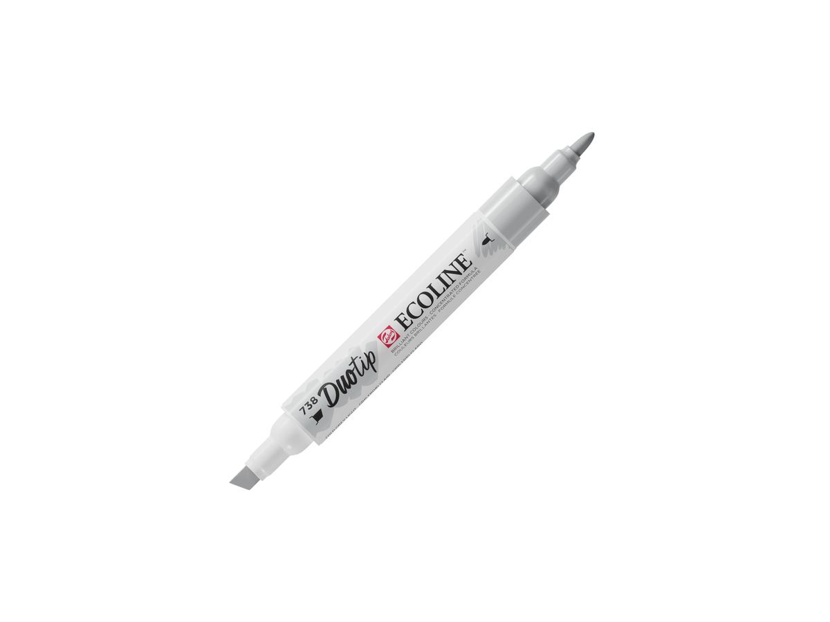 TALENS ECOLINE DUOTIP MARKER KALTGRAU HELL 738 1