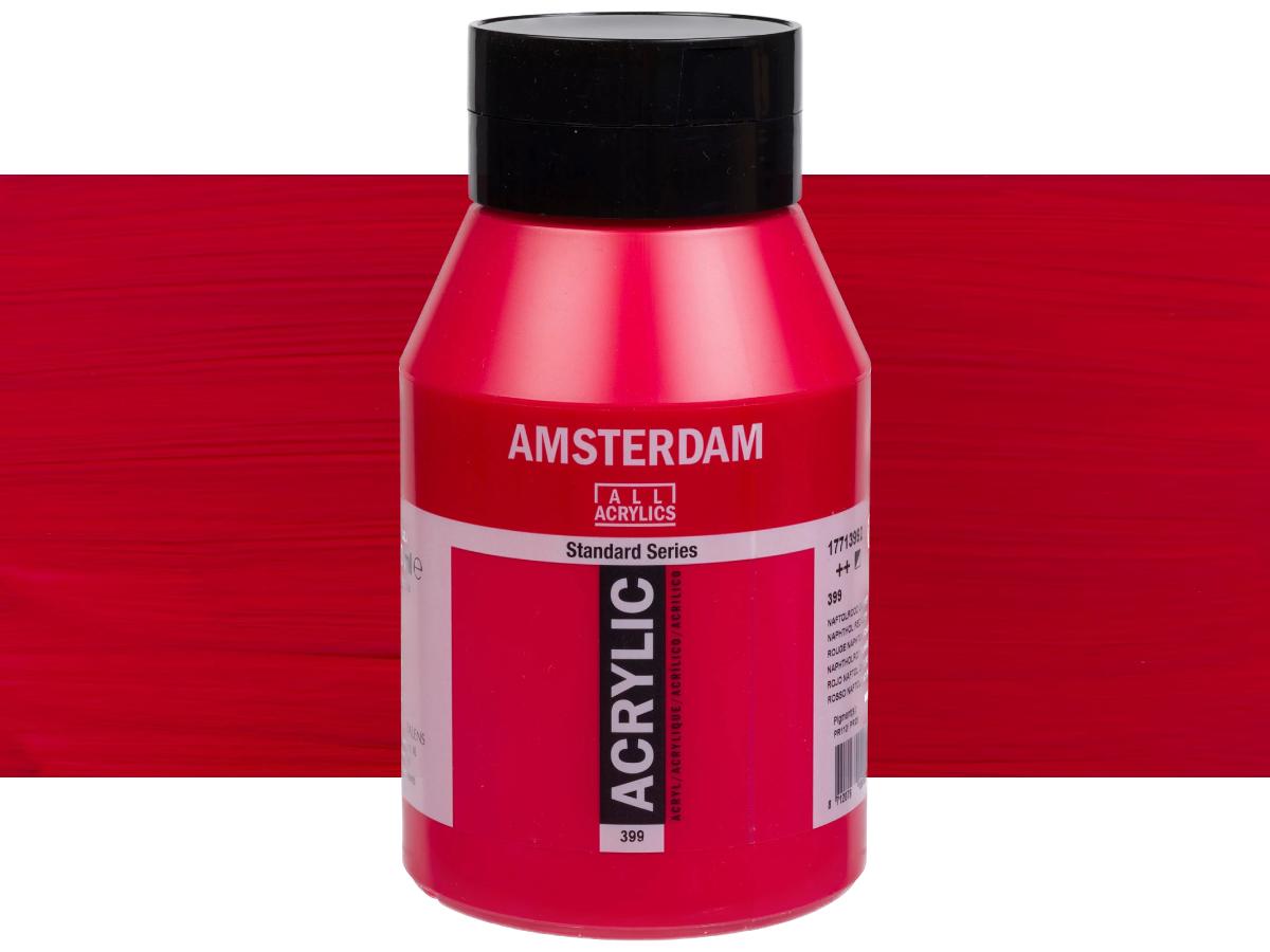 TALENS AMSTERDAM ACRYLVERF 1000ML 399 NAFTOL ROOD DONKER 1