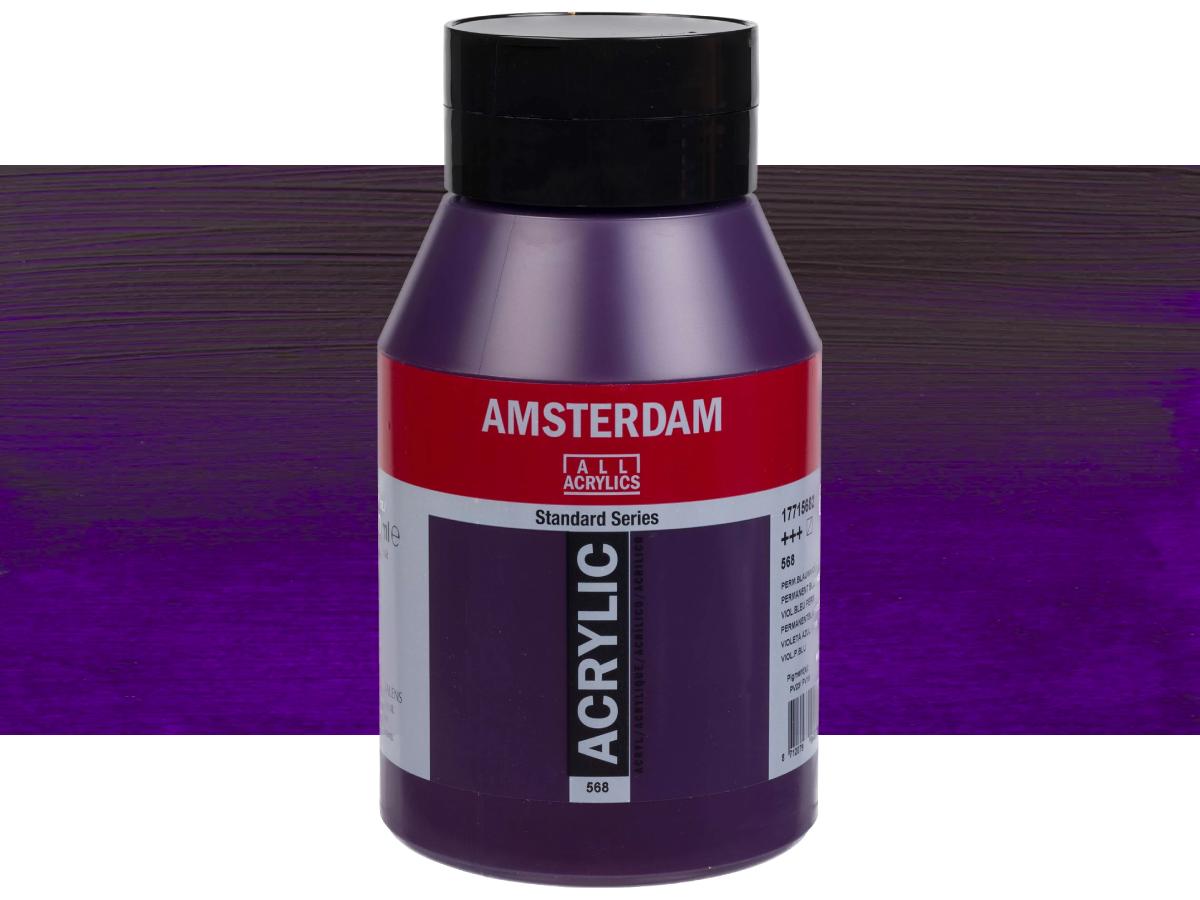 TALENS AMSTERDAM ACRYLVERF 1000ML 568 PERMANENT BLAUWVIOLET 1