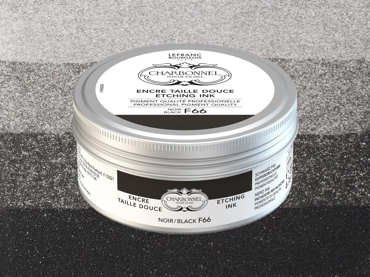 CHARBONNEL DRUCKFARBE 200 ML F66 SCHWARZ 1