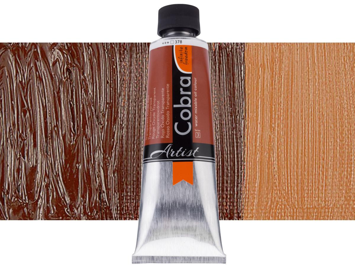 COBRA ARTIST WASSERVERMALBARE ÖLFARBE 150ML S3 378 TRANSPARENTOXID ROT 1
